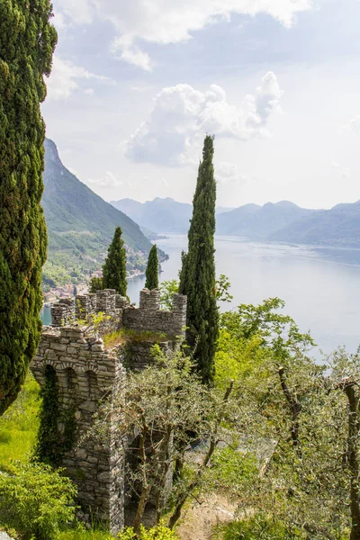 Castel Vezio Varenna Comer See Italien — Stockfoto
