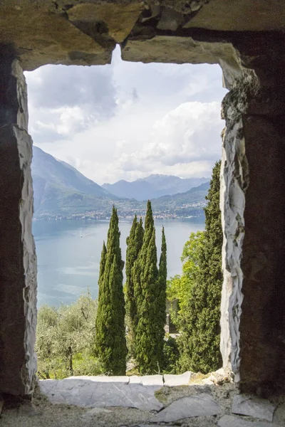 Blick Auf Den Comer See Castel Vezio Varenna Italien — Stockfoto