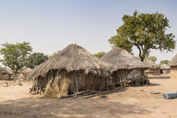 Typical african village in ghana
