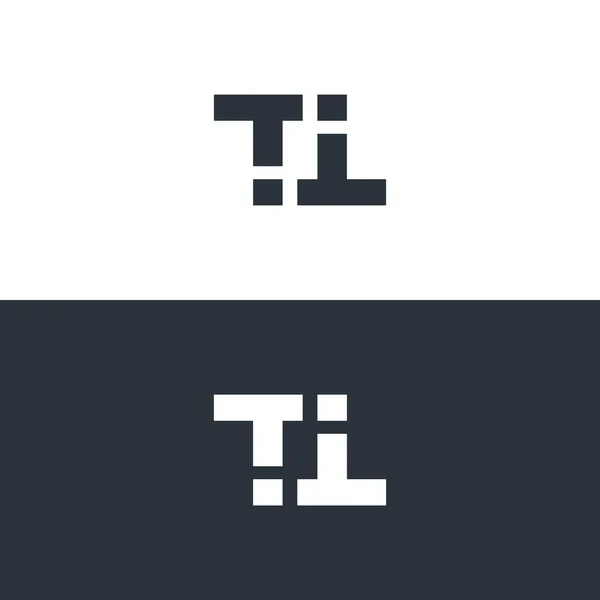 Ti字母标识 创意标识灵感 现代标识模板 元素标识 概念标识向量 — 图库矢量图片