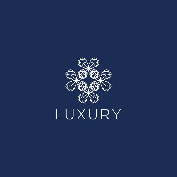 Luksusowe Logo Abstrakcyjne Ozdoby Elementy Logo Innowacyjne Projekty Logo Koncepcyjnego — Wektor stockowy