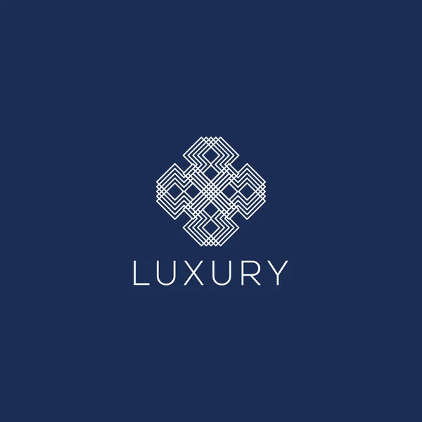 Luxuslogos Abstrakte Ornamente Logoelemente Innovative Konzeptlogodesigns — Stockvektor