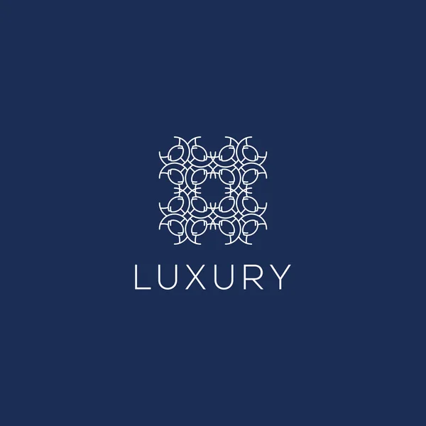 Luxuslogos Abstrakte Ornamente Logoelemente Innovative Konzeptlogodesigns — Stockvektor