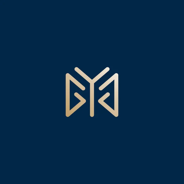 Монограма Літера Спортзал Мінімалістський Логотип Значок Векторний Елемент Дизайну Творчий — стоковий вектор