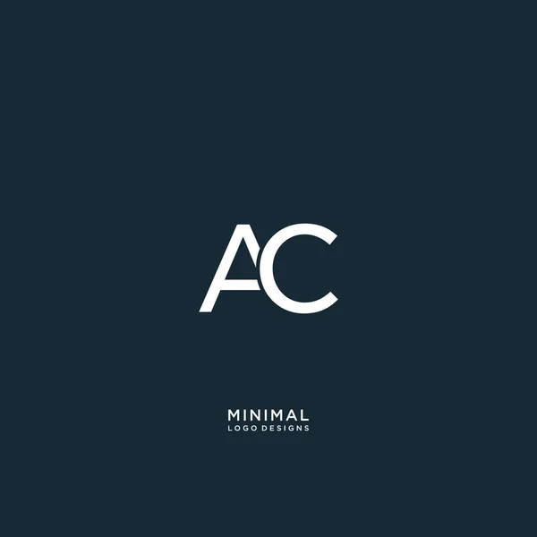 Carta Inicial Design Logotipo Monograma Inovador — Vetor de Stock