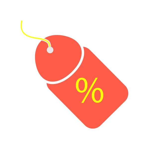 Знак знижки відсотків, векторний відсоток продажу ціна ярлик, пропозиція мітка . — стоковий вектор