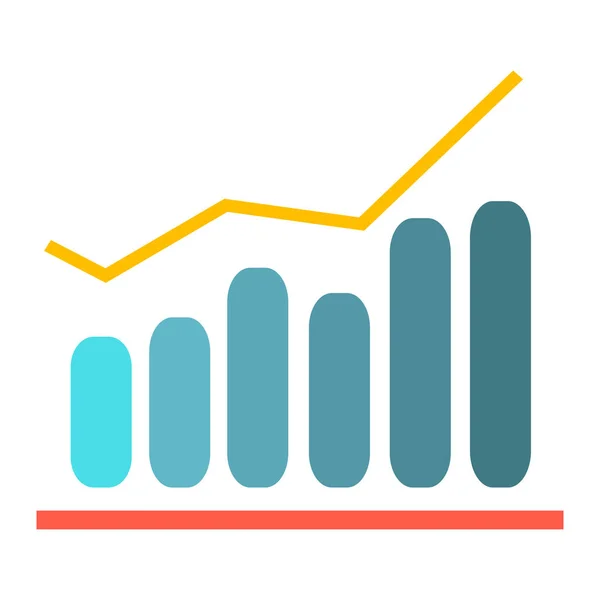 Wektor finansowych wykresu - wykres analiz, raportów danych finansowych. — Wektor stockowy