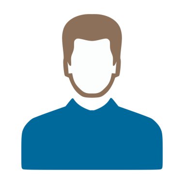 vektör Kullanıcı simgesi, avatar silueti, sosyal sembolü - üye.