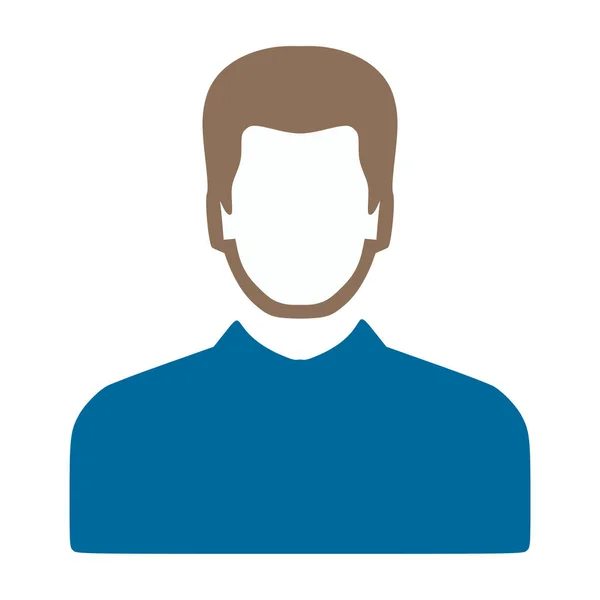 Vector user icon, avatar silhouette, social symbol - member sign. — Stock Vector