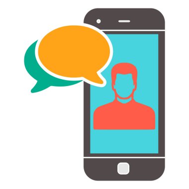  nLine Yardımcısı. İstemci, online dünya çapında teknik destek 24 7, müşteri ve operatör erkek hattı operatörü öneren illüstrasyon simge, müşteri hizmetleri, vektör.