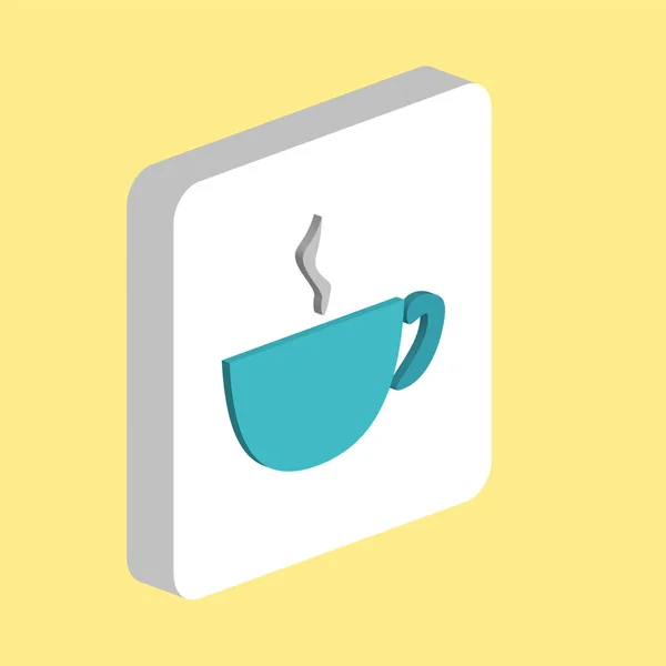 Copo de café símbolo do computador —  Vetores de Stock