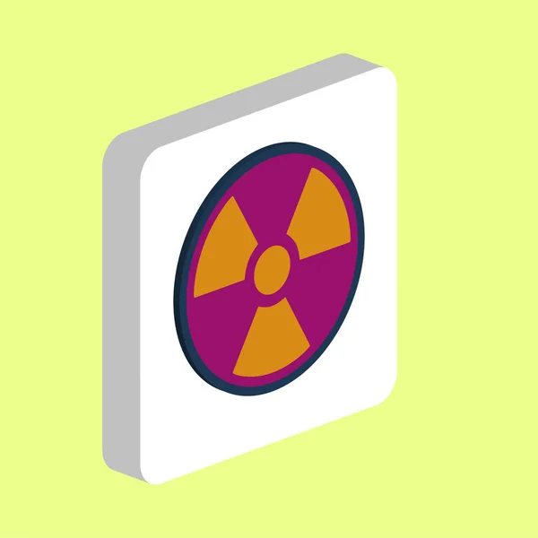 Symbolen för strålning dator — Stock vektor