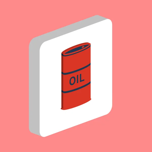 Barril de petróleo símbolo de ordenador — Vector de stock