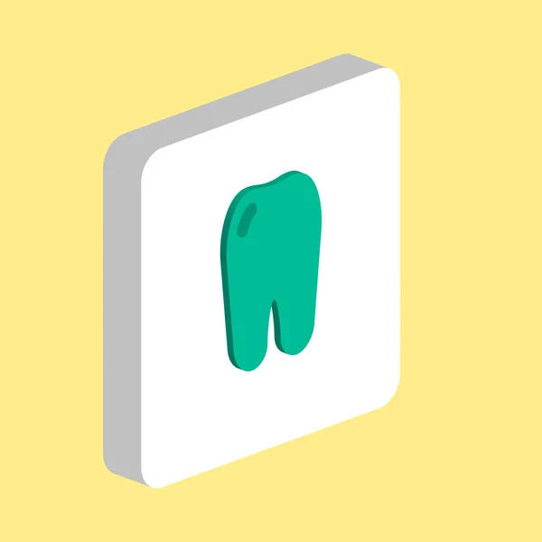 Simbolo del computer dentale — Vettoriale Stock