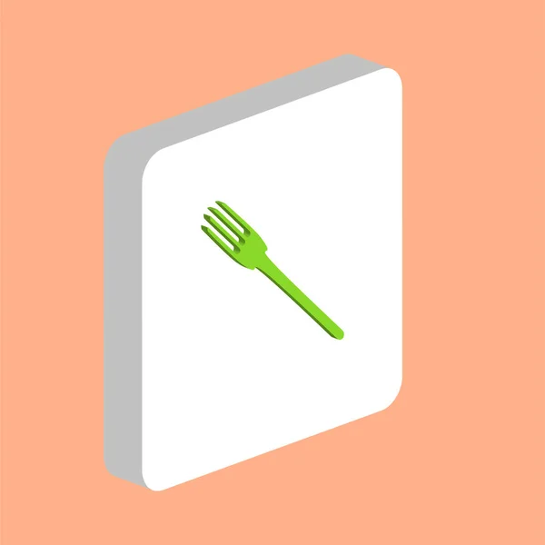 Tenedor Icono Vector Simple Plantilla Diseño Símbolo Ilustración Para Elemento — Archivo Imágenes Vectoriales