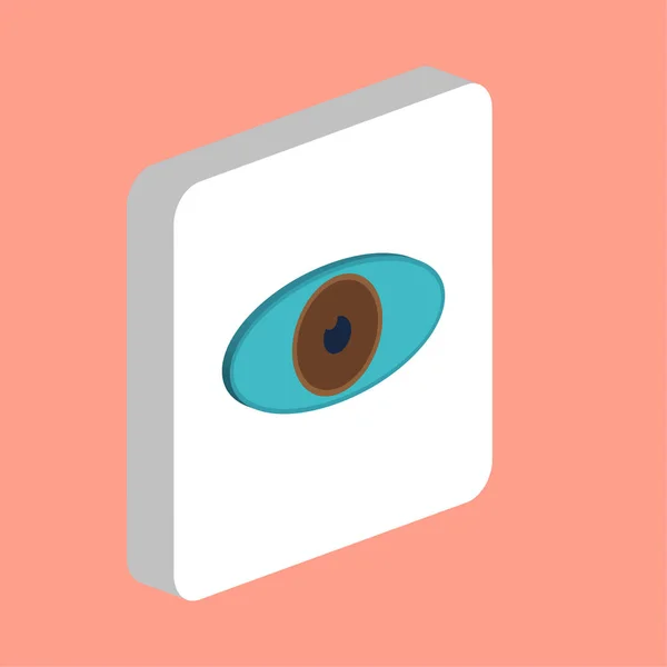 Eye Simple Vektor Symbol Illustration Symbol Design Vorlage Für Web — Stockvektor