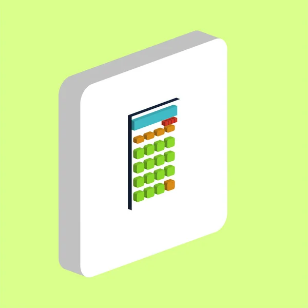 Calculator Simple Vector Icon Illustration Symbol Design Template Web Mobile — Stock Vector