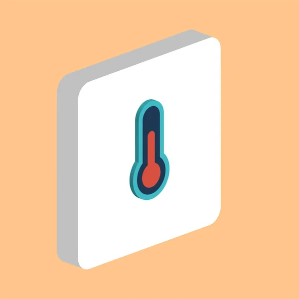 Thermometer computer symbol — Stock Vector