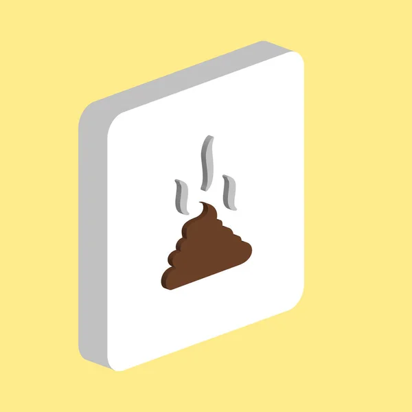 Poop computer symbol — Stock Vector