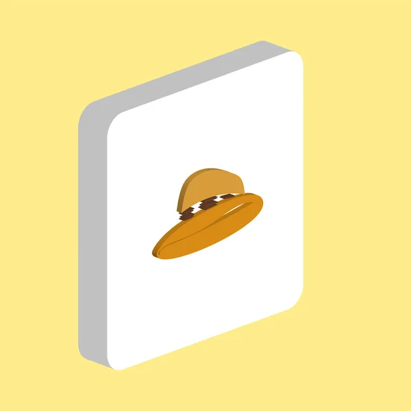 Cowboyhatt dator symbol — Stock vektor