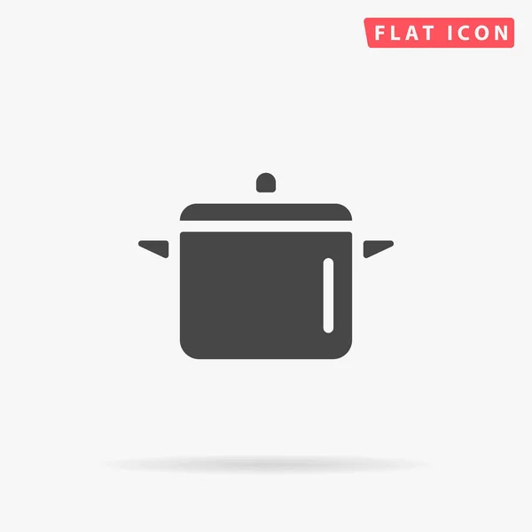 Sartén para cocinar. olla de cocina — Vector de stock