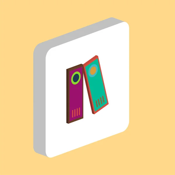 Archive Folders computer symbol — Stock Vector
