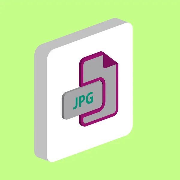 Jpg Dokument Einfaches Vektorsymbol Illustration Symbol Design Vorlage Für Web — Stockvektor