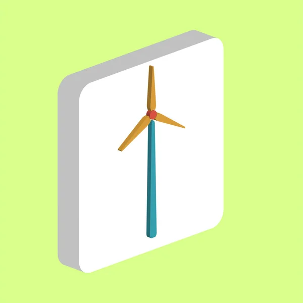 Windmill Wind Mill Simple Vector Icon Illustration Symbol Design Template — Stock Vector