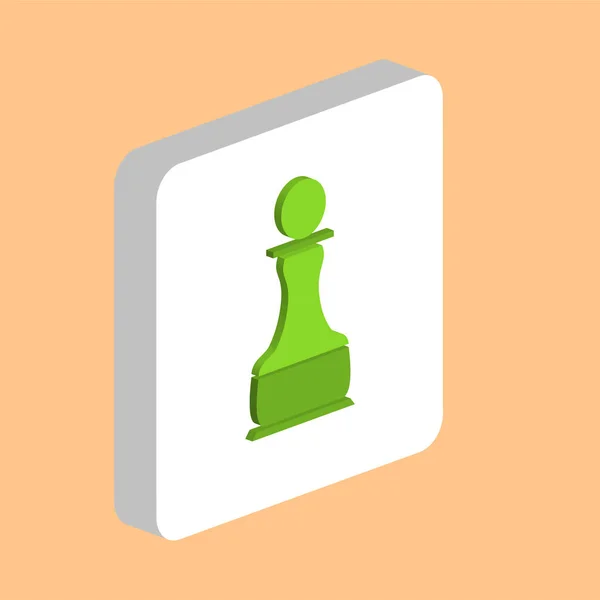 Chess Pawn Simple Vector Icon Illustration Symbol Design Template Web — Stock Vector