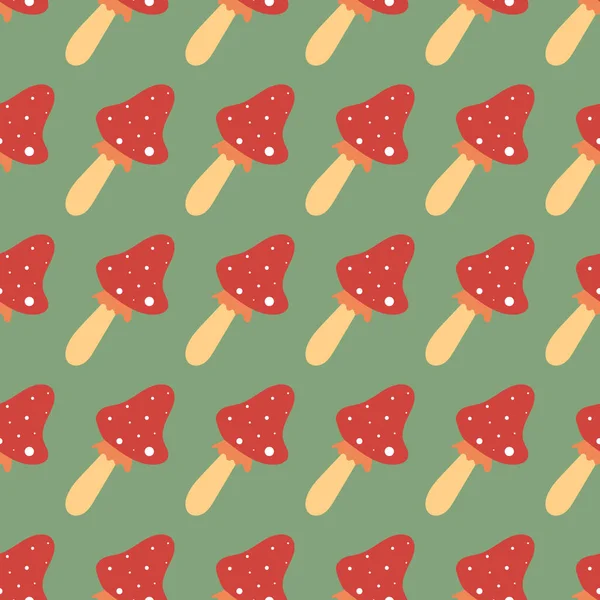 Kusursuz mantar şablonu ya da sineklik. Düz Çizim.