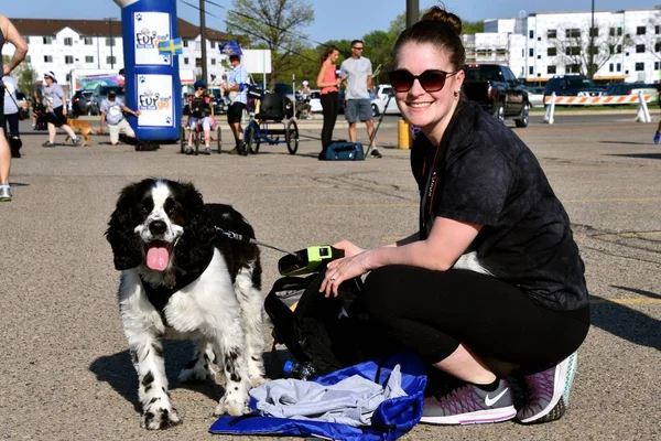 Fargo North Dakota May 2018 Dogs Trainers Owners Participate Furgo — стоковое фото