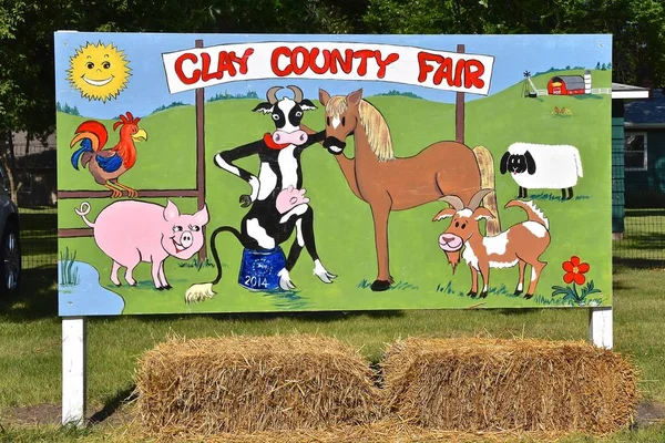 Barnseville July 2018 Clay County Fair Occurs Barnesville Minnesota Each — Stock Photo, Image