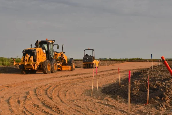 Moorhead Minnesota Agosto 2018 Fundada 1925 Escavadoras Cat Usadas Construção — Fotografia de Stock