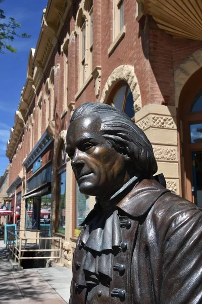 Rapid City South Dakota May 2018 Statue Thomas Jefferson Located — Stock Photo, Image