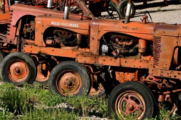 Valley City North Dakota August 2018 Old Tractors Company Allis — Stock Photo, Image