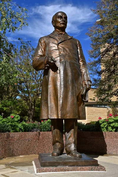 Rochester Minnesota Octobre 2018 Statue William Worrall Mayo Fondateur Mayo — Photo