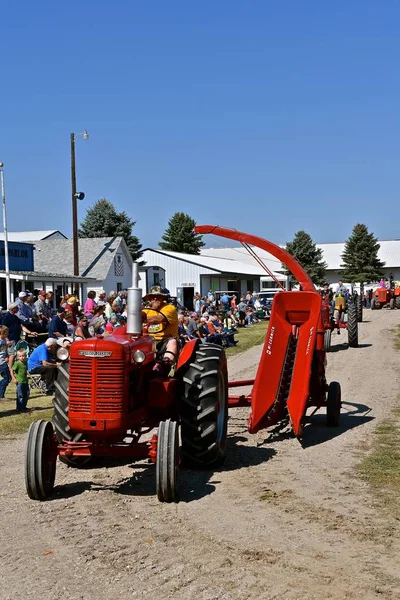 Pekin North Dakota September 2018 Old Mccormick Deering Tractor Single — Stock Photo, Image