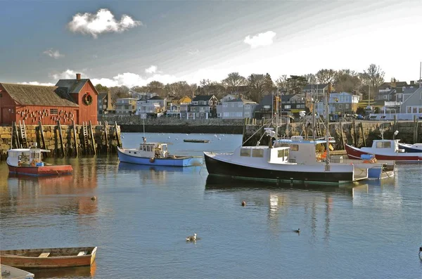 Motif Number Est Une Cabane Pêche Construite 1840 Rockport Massachusetts — Photo