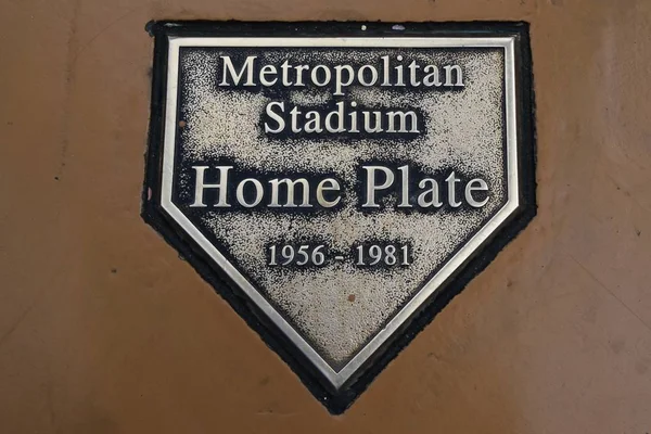 Bloomington Minnesota Maja 2018 Home Plate Jest Dokładna Lokalizacja Minnesota — Zdjęcie stockowe