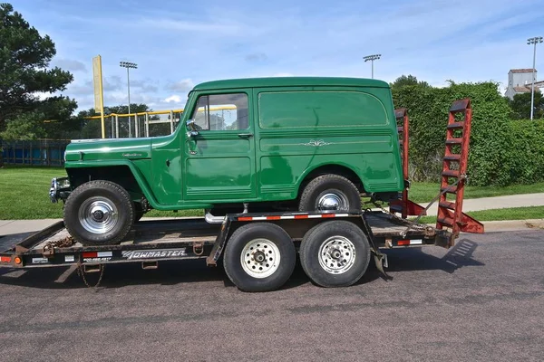 Yankton Dakota Del Sur Agosto 2019 Jeep Willys Restaurado 1950 — Foto de Stock