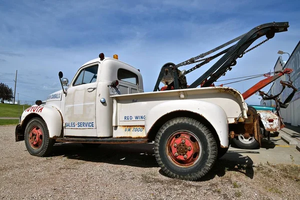 Murdo Dakota Del Sur Junio 2020 Viejo Camión Remolque Demoledor — Foto de Stock