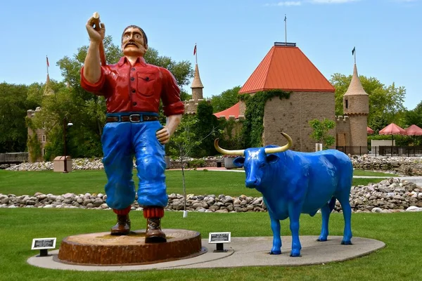 Aberdeen South Dakota August 2020 Paul Bunyan Babe Displayed Land — Stock Photo, Image