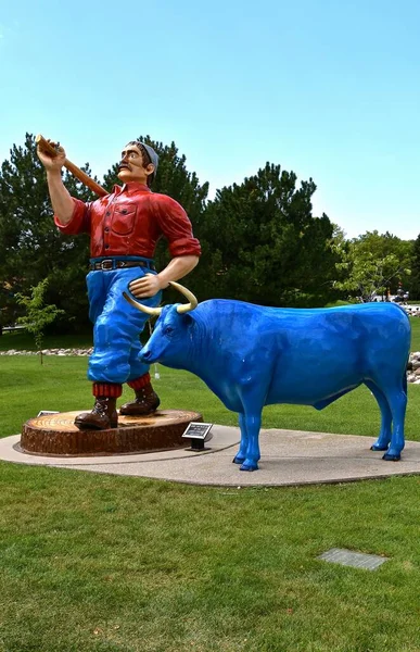 Aberdeen Dakota Del Sur Agosto 2020 Paul Bunyan Babe Exhiben — Foto de Stock