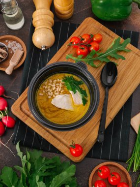 kase lezzetli krem çorba yakından görmek