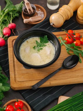 kase lezzetli krem çorba yakından görmek