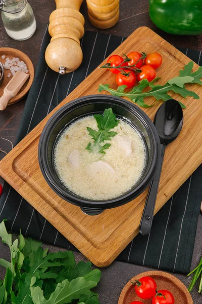 kase lezzetli krem çorba yakından görmek