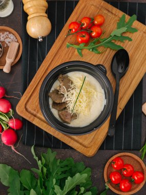 kase lezzetli krem çorba yakından görmek