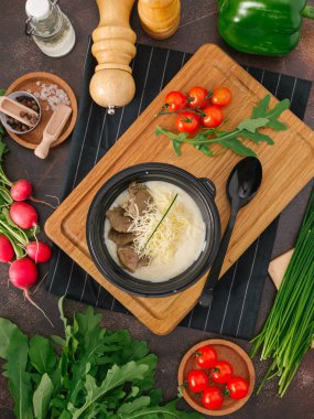 kase lezzetli krem çorba yakından görmek