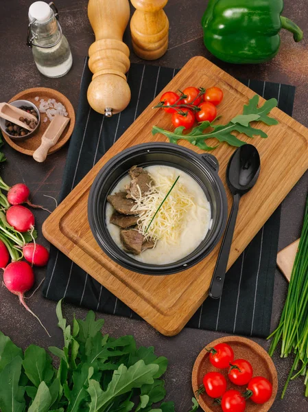 kase lezzetli krem çorba yakından görmek