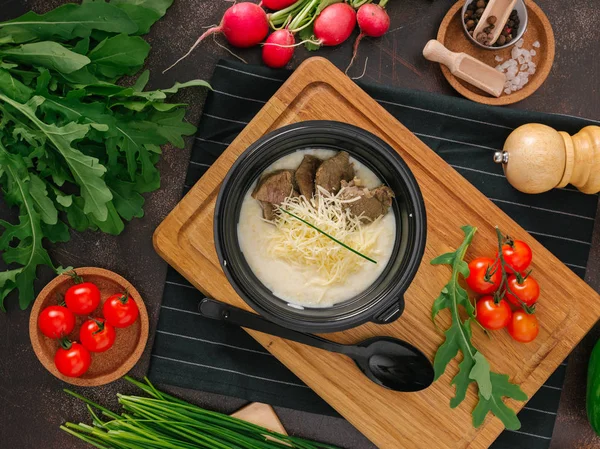 kase lezzetli krem çorba yakından görmek